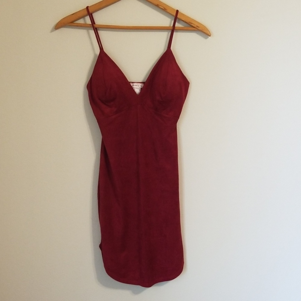 suede dress